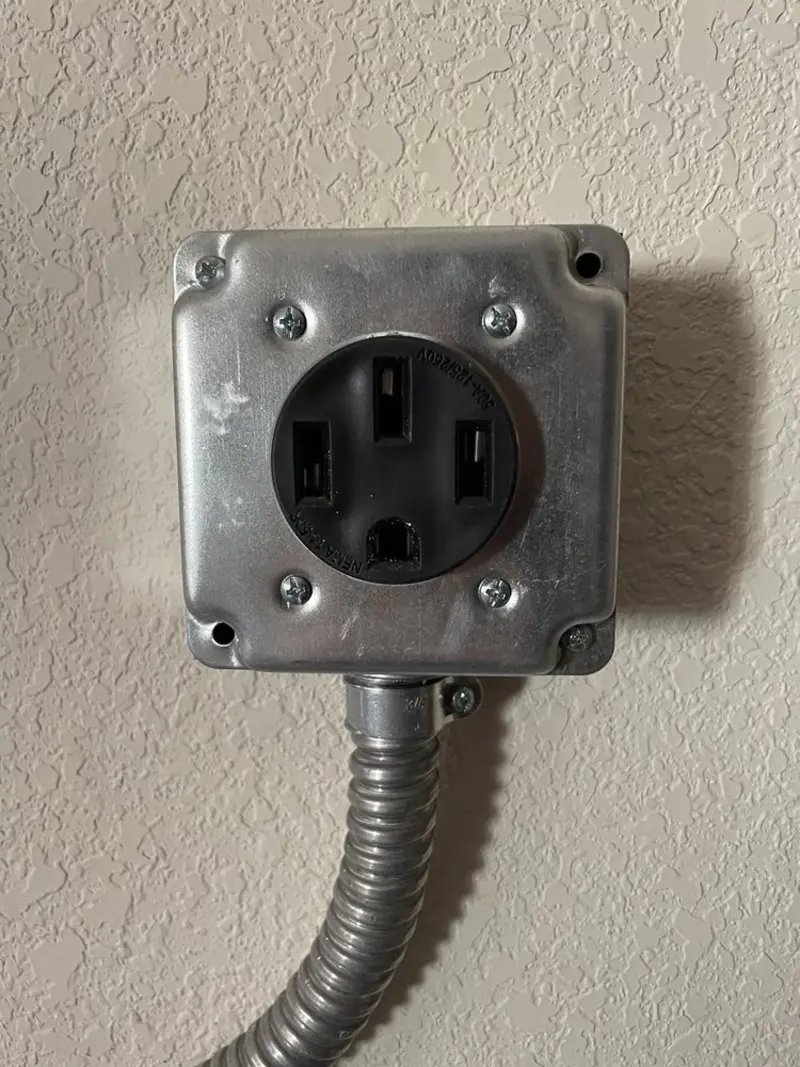 NEMA 14-50 outlet installed for Smart Home Electrical in Rancho Mirage